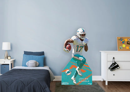 Miami Dolphins: Jaylen Waddle 2021  Life-Size   Foam Core Cutout  - Officially Licensed NFL    Stand Out