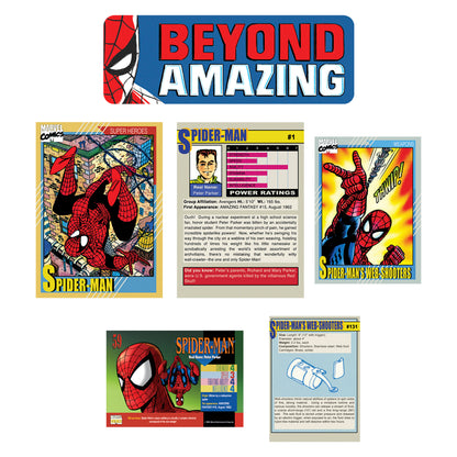 Spider-Man:  Trading Card Collection        - Officially Licensed Marvel Removable     Adhesive Decal