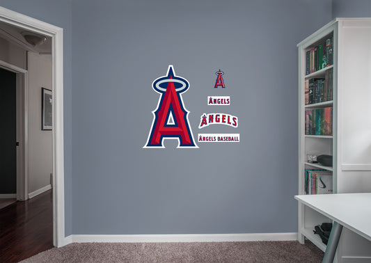 Los Angeles Angels: Los Angeles Angels  Logo        - Officially Licensed MLB Removable     Adhesive Decal