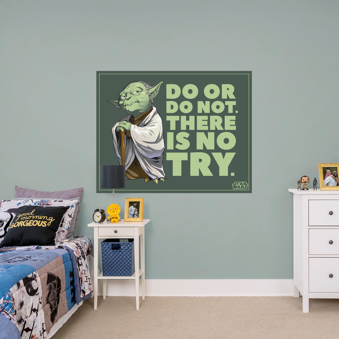 Yoda Do or Do Not Quote Poster        - Officially Licensed Star Wars Removable     Adhesive Decal