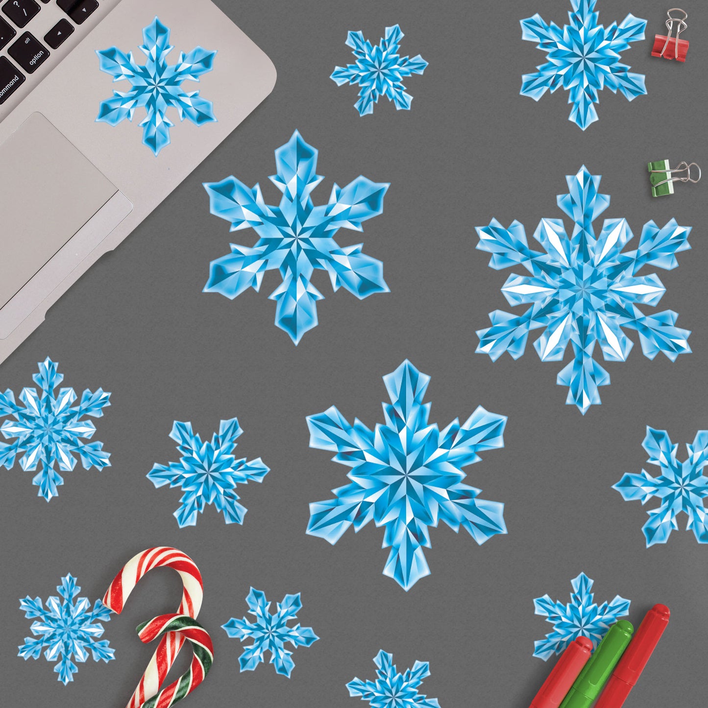 Snowflake Crystal Collection - Removable Vinyl Decal