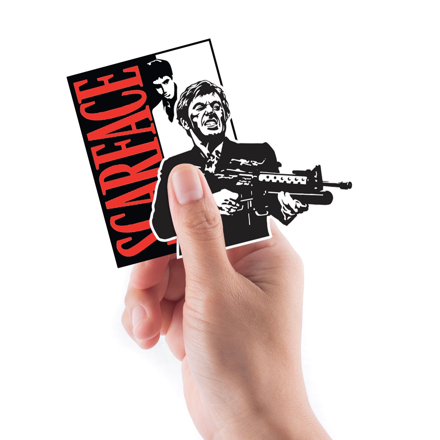 Sheet of 5 -Scarface: Tony Montana Had Enough? Minis        - Officially Licensed NBC Universal Removable    Adhesive Decal