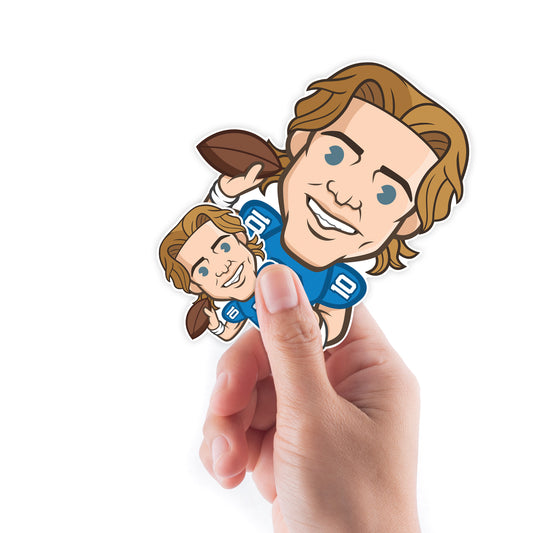 Los Angeles Chargers: Justin Herbert  Emoji Minis        - Officially Licensed NFLPA Removable     Adhesive Decal