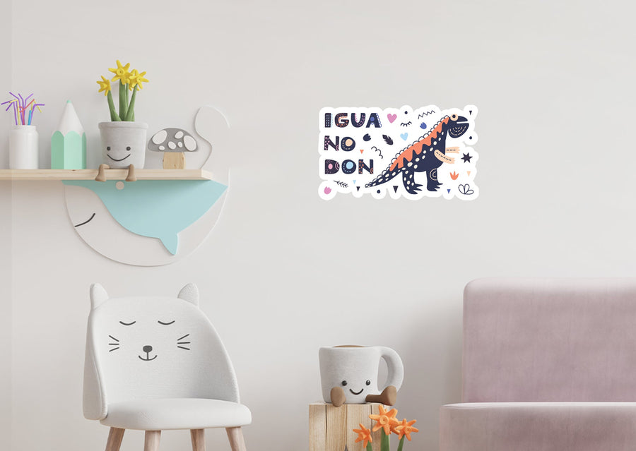 Dinosaurs: Iguanodon Icon        -   Removable Wall   Adhesive Decal