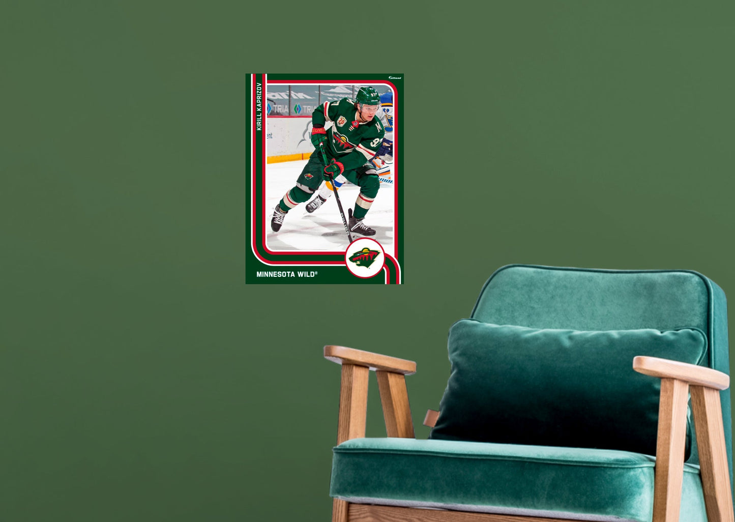 Minnesota Wild: Kirill Kaprizov Poster - Officially Licensed NHL Removable Adhesive Decal