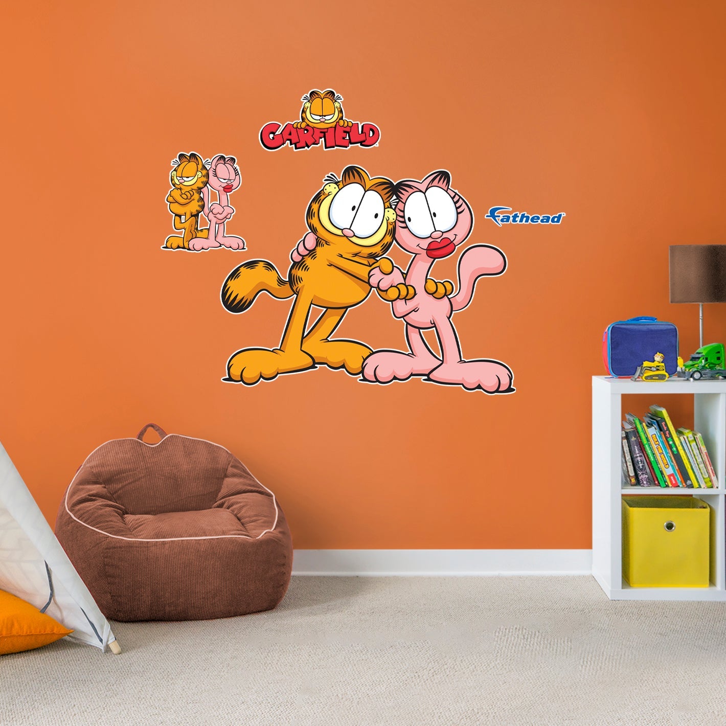 Garfield: Garfield & Arlene RealBigs - Officially Licensed Nickelodeon Removable Adhesive Decal