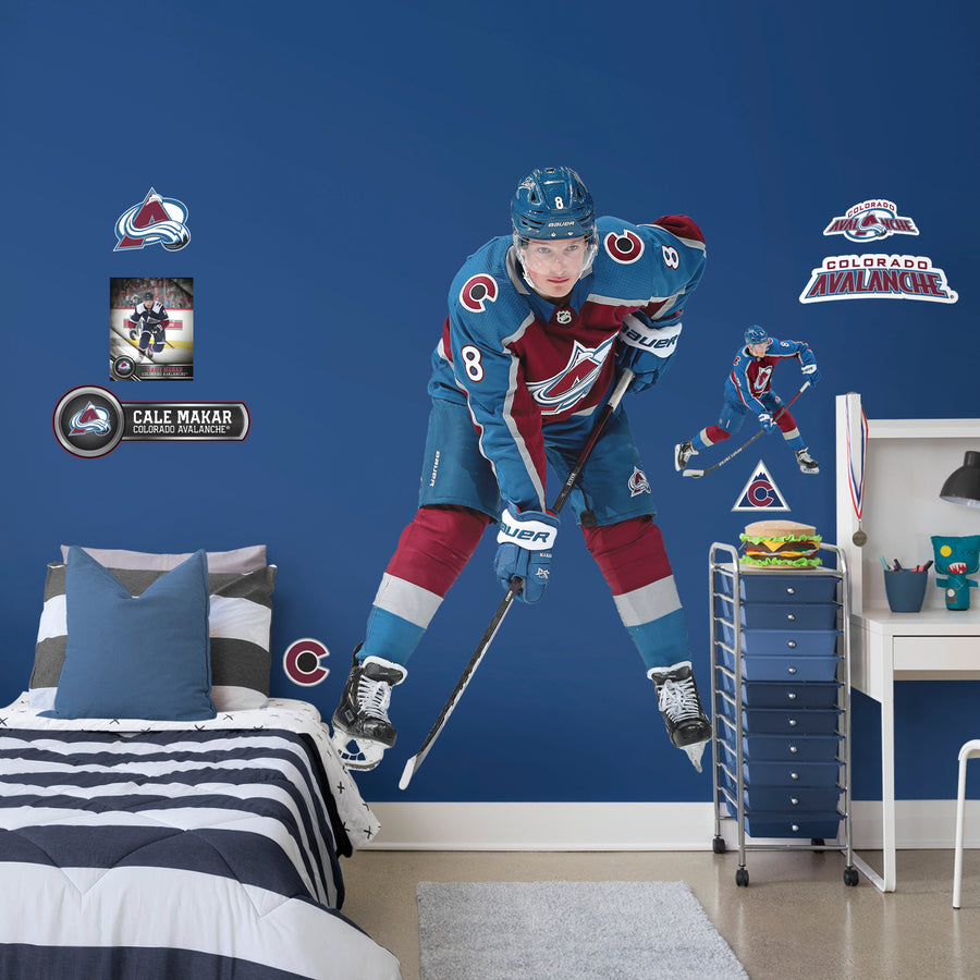 Cale Makar - RealBig Collection - Official NHL - Colorado Avalanche - Reusable Vinyl Wall Decals #3