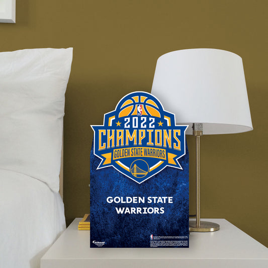 Golden State Warriors:  2022 Champions Logo  Mini   Cardstock Cutout  - Officially Licensed NBA    Stand Out