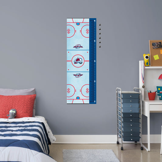 Colorado Avalanche: Rink Growth Chart - Officially Licensed NHL Removable Wall Graphic