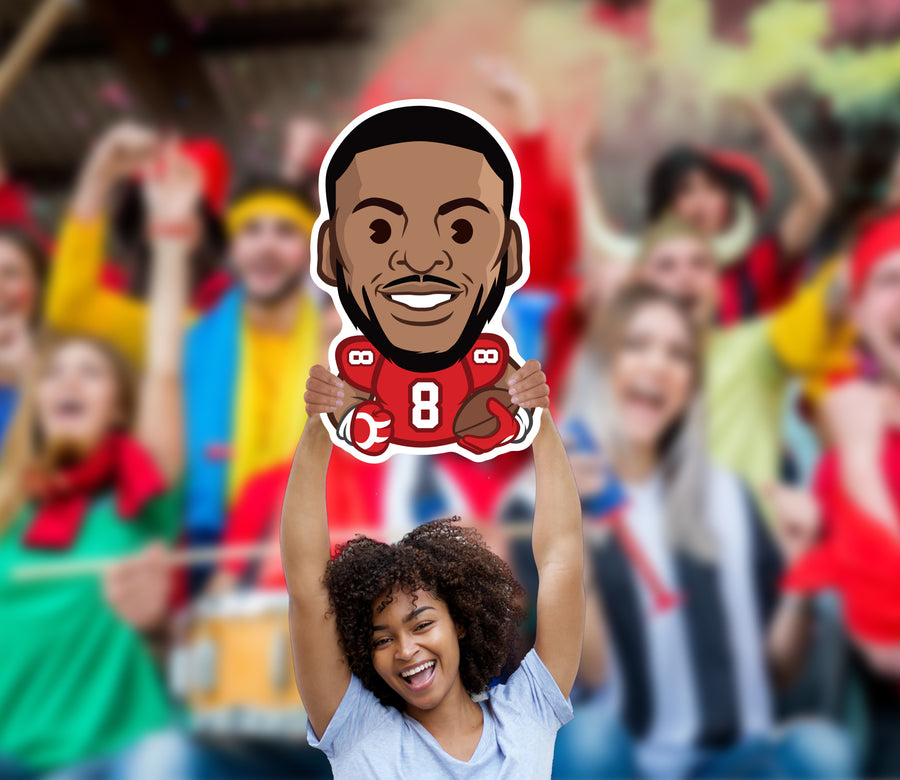 Kyle Pitts Emoji - Big Head - Official NFLPA - Atlanta Falcons - Foam Core Cutout