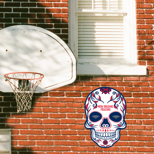 New Orleans Pelicans:   Skull Outdoor Logo        - Officially Licensed NBA    Outdoor Graphic