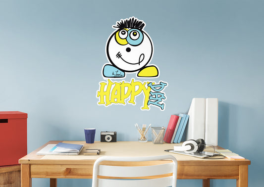 Dream Big Art:  Happy Day Smile Icon        - Officially Licensed Juan de Lascurain Removable     Adhesive Decal