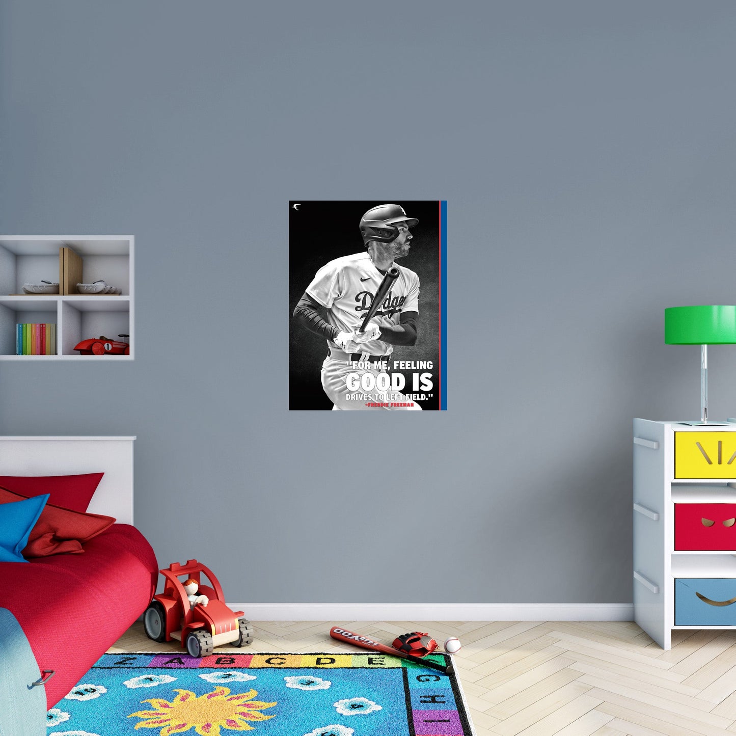 Los Angeles Dodgers: Freddie Freeman Inspirational Poster - Officially Licensed MLB Removable Adhesive Decal