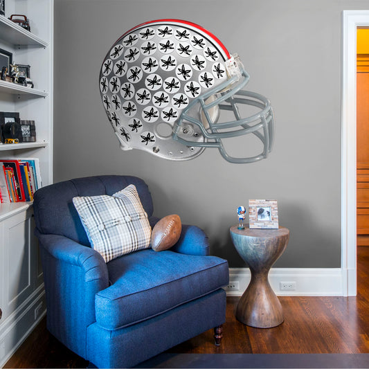 Ohio State Buckeyes: Buckeye Leaf Helmet - Officially Licensed Removable Wall Decal