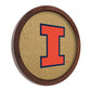 Illinois Fighting Illini: "Faux" Barrel Framed Cork Board - The Fan-Brand
