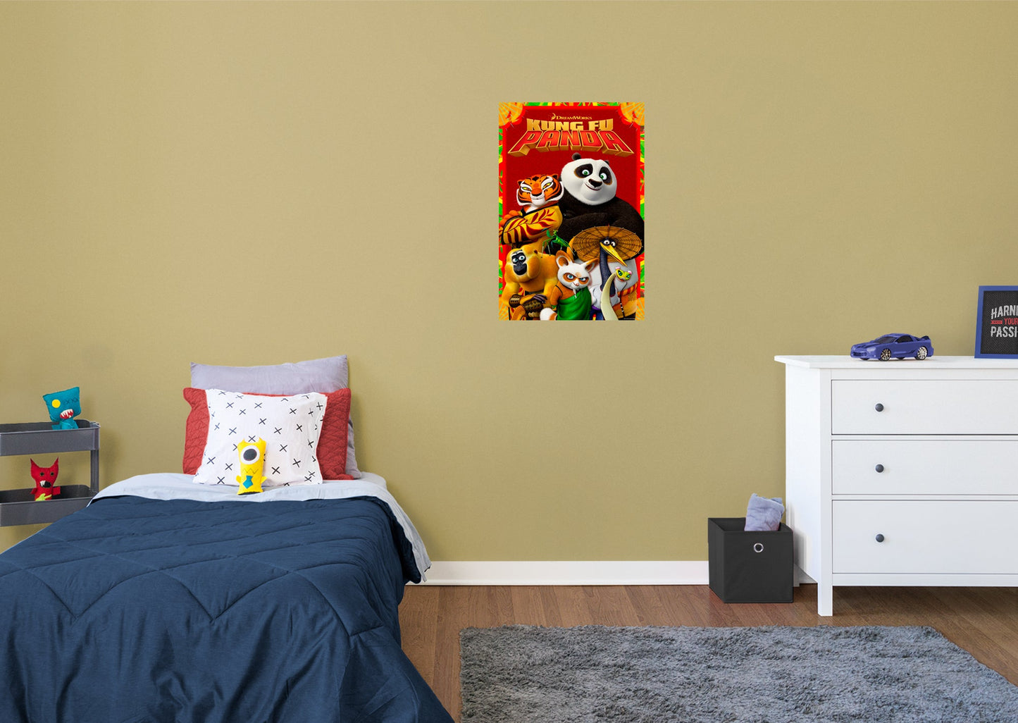 Kung Fu Panda:  Movie Poster Mural        - Officially Licensed NBC Universal Removable Wall   Adhesive Decal