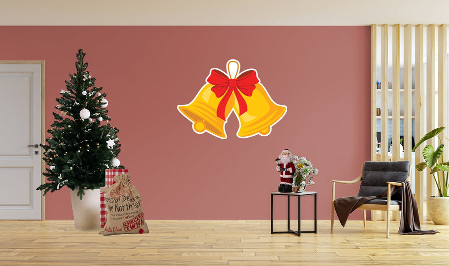 Christmas: Bells Icon - Removable Adhesive Decal