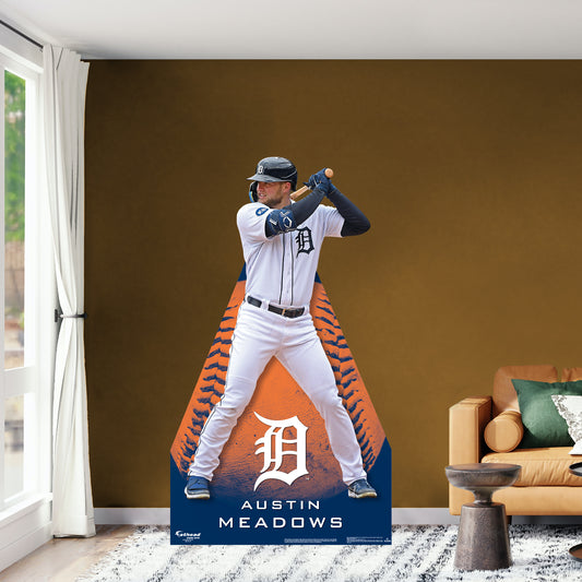 Detroit Tigers: Austin Meadows 2022  Life-Size   Foam Core Cutout  - Officially Licensed MLB    Stand Out