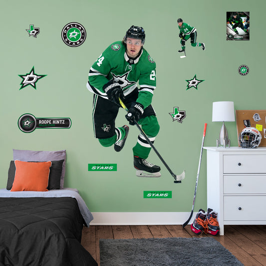 Dallas Stars: Roope Hintz         - Officially Licensed NHL Removable     Adhesive Decal
