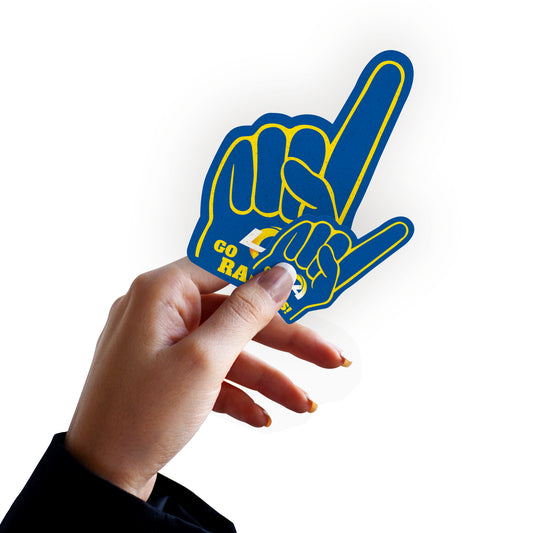 Los Angeles Rams:  2021 Foam Finger MINIS        - Officially Licensed NFL Removable     Adhesive Decal
