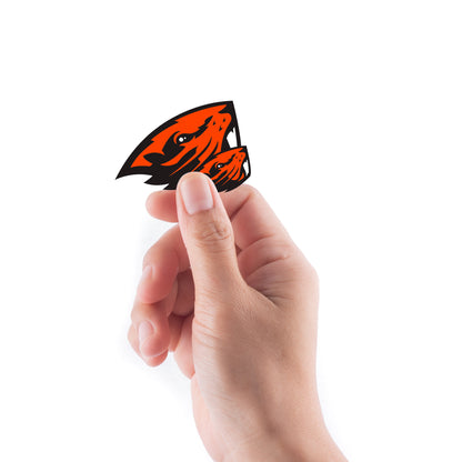 Sheet of 5 -Oregon State U: Oregon State Beavers 2021 Logo Minis        - Officially Licensed NCAA Removable    Adhesive Decal