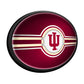 Indiana Hoosiers: Oval Slimline Lighted Wall Sign - The Fan-Brand