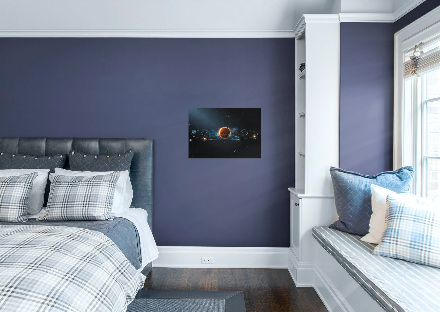 Planets:  Fire Mural        -   Removable     Adhesive Decal