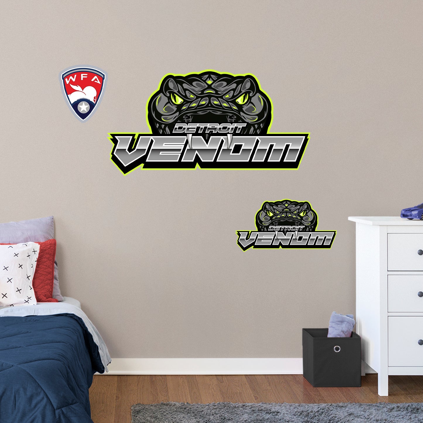 Detroit Venom: Logo - Removable Adhesive Decal