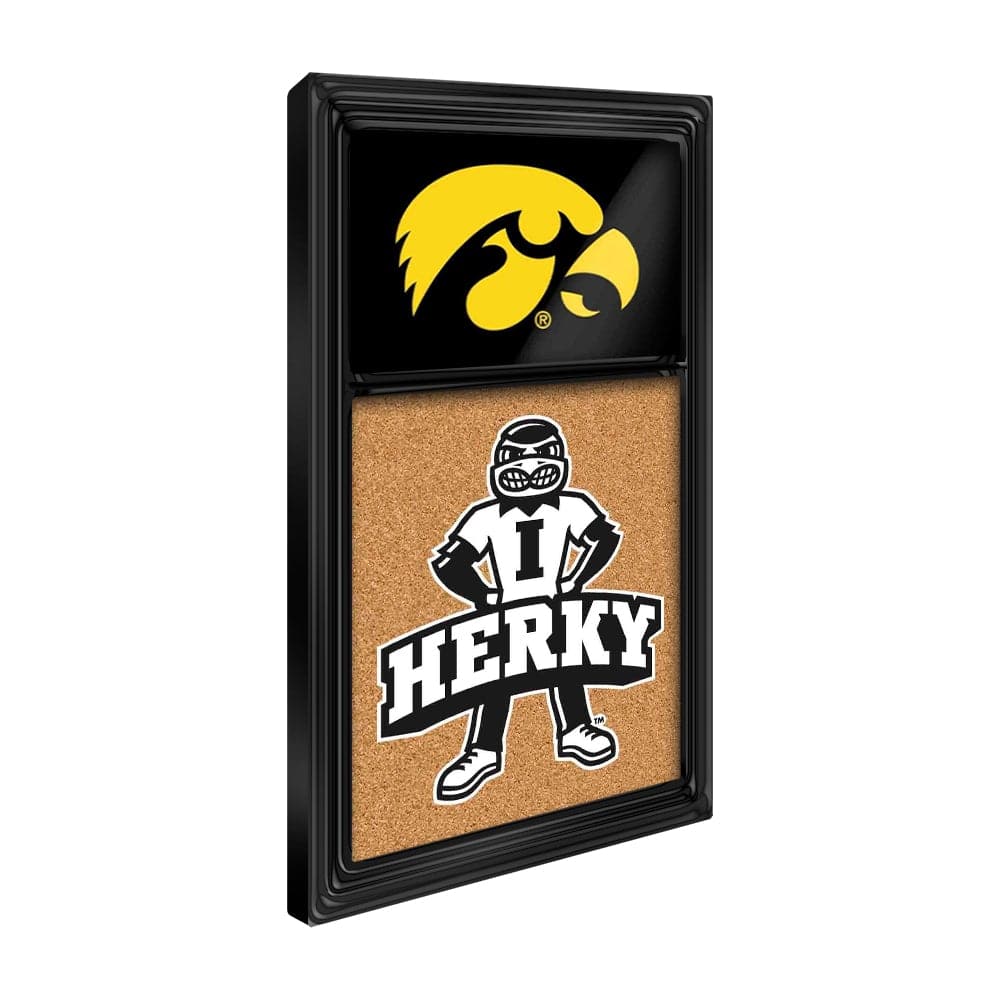 Iowa Hawkeyes: Herky - Cork Note Board - The Fan-Brand