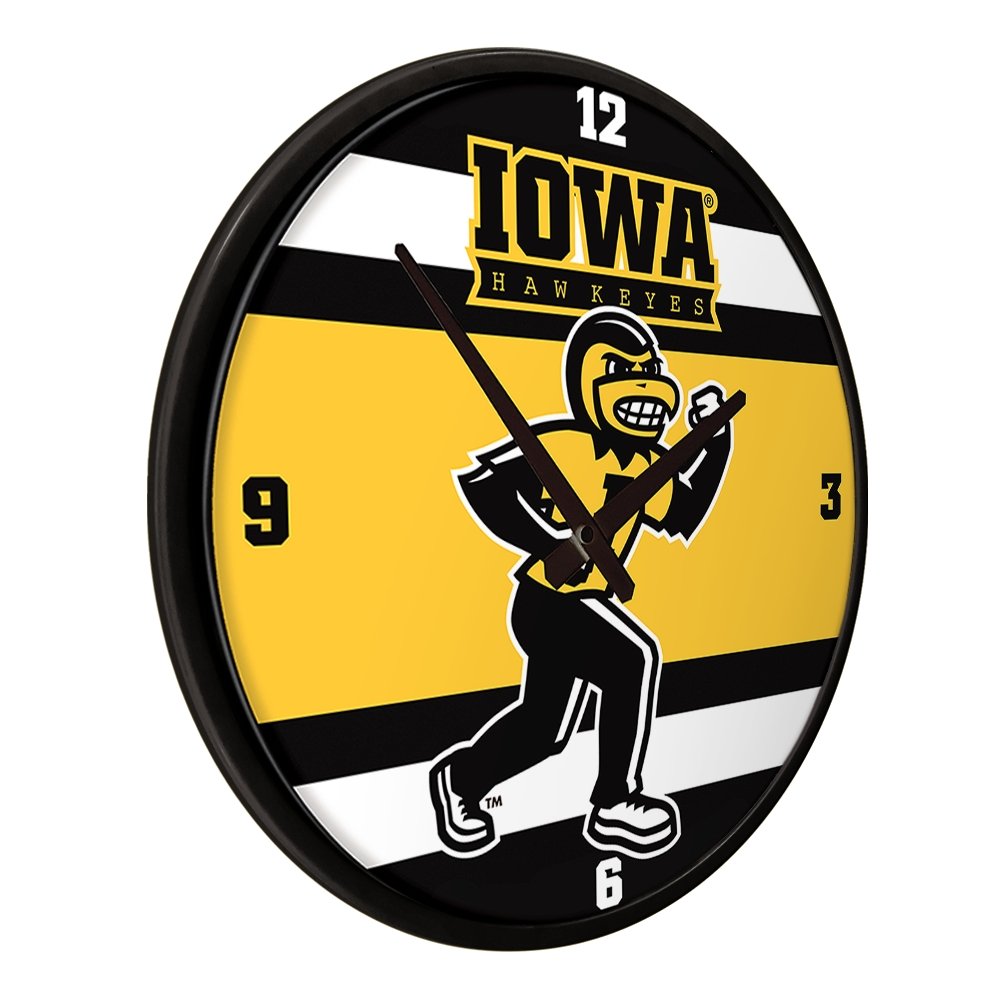 Iowa Hawkeyes: Herky - Modern Disc Wall Clock - The Fan-Brand