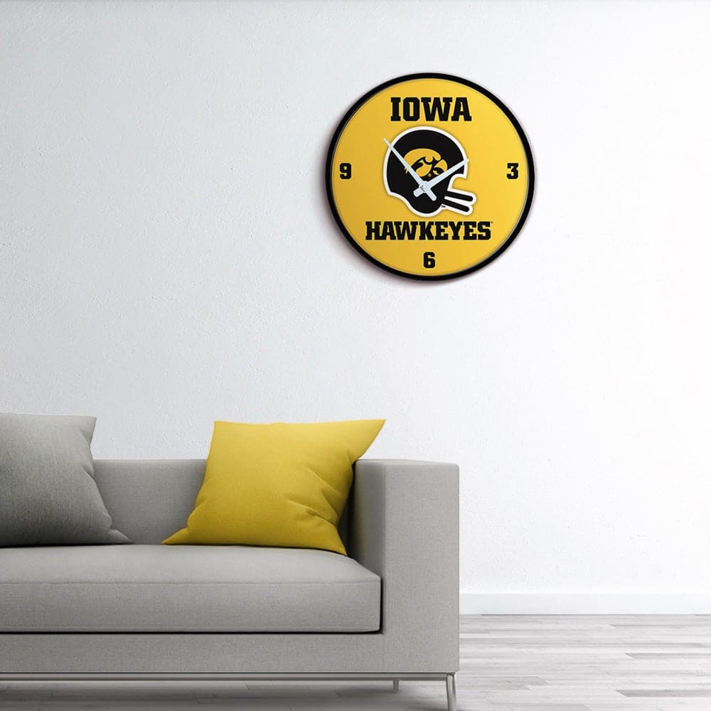 Iowa Hawkeyes: Vintage - Modern Disc Wall Clock - The Fan-Brand