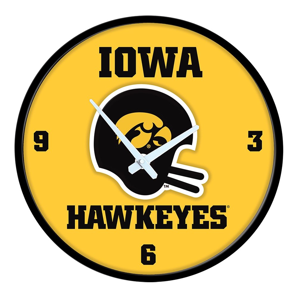 Iowa Hawkeyes: Vintage - Modern Disc Wall Clock - The Fan-Brand