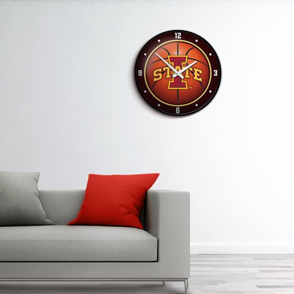 Iowa State Cyclones: Basketball - Modern Disc Wall Clock - The Fan-Brand