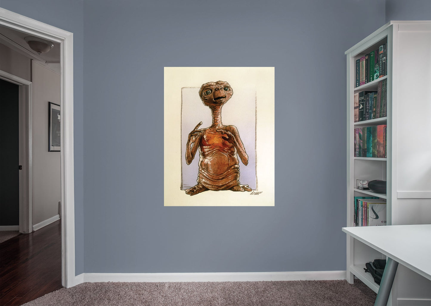 E.T.:  Painting 1 Mural        - Officially Licensed NBC Universal Removable Wall   Adhesive Decal