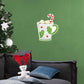 Christmas: Candy Cane Hot Chocolate Icon - Removable Adhesive Decal