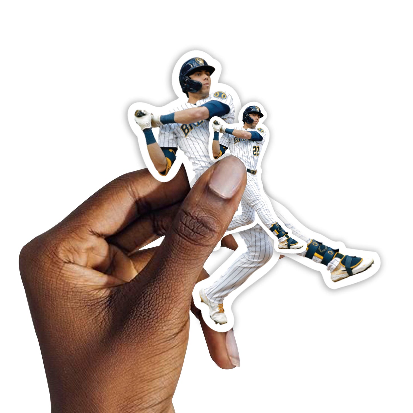 Milwaukee Brewers: Christian Yelich  Player Minis        - Officially Licensed MLB Removable     Adhesive Decal
