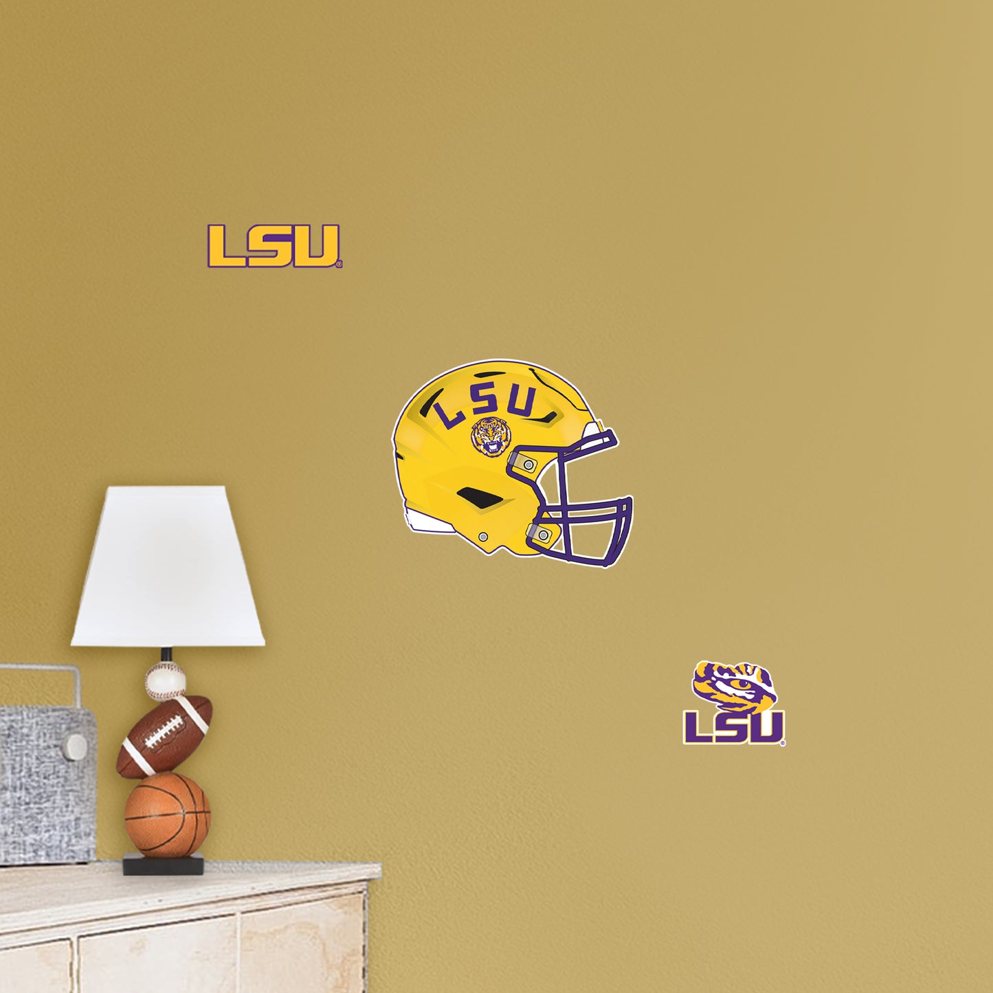 LSU Tigers:  2022 Helmet Art        - Officially Licensed NCAA Removable     Adhesive Decal