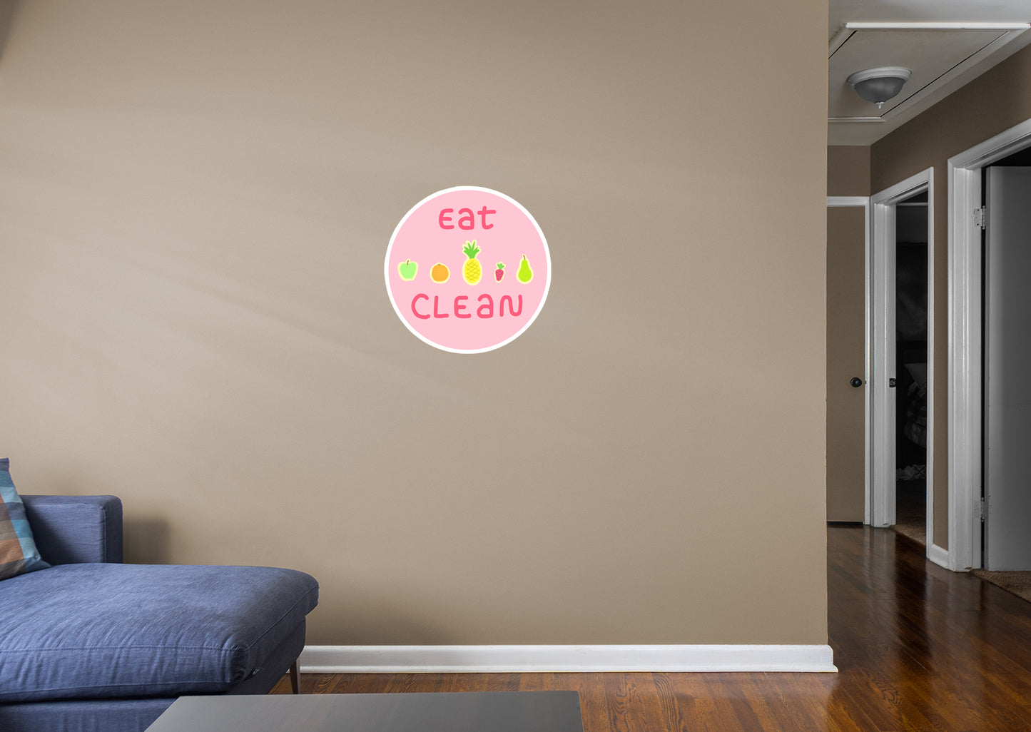 Eat Clean Fruit        - Officially Licensed Big Moods Removable     Adhesive Decal