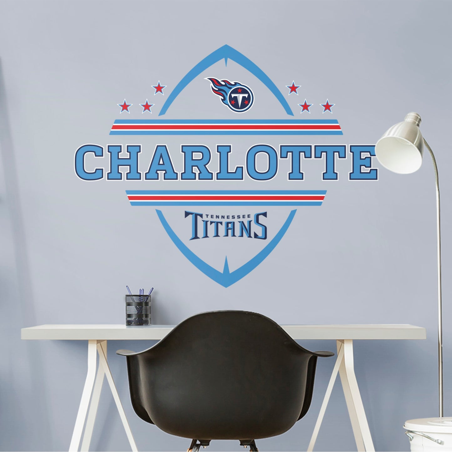 Tennessee Titans: Personalized Name - Officially Licensed NFL Transfer Decal