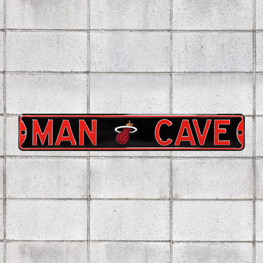 Miami Heat: Man Cave - Officially Licensed NBA Metal Street Sign