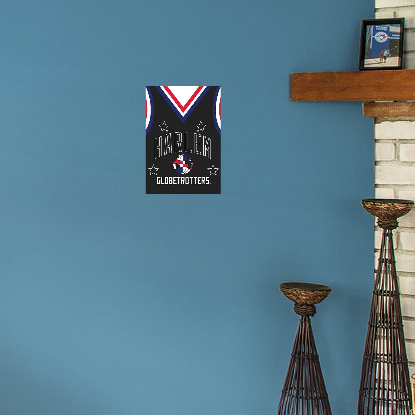 Harlem Globetrotters Jersey Mural - Removable Adhesive Decal