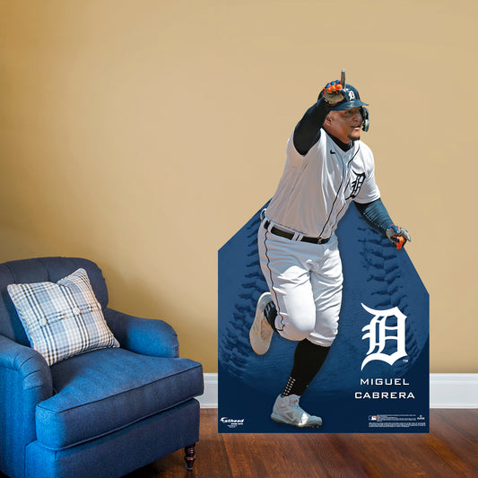 Detroit Tigers: Miguel Cabrera 2022  Life-Size   Foam Core Cutout  - Officially Licensed MLB    Stand Out