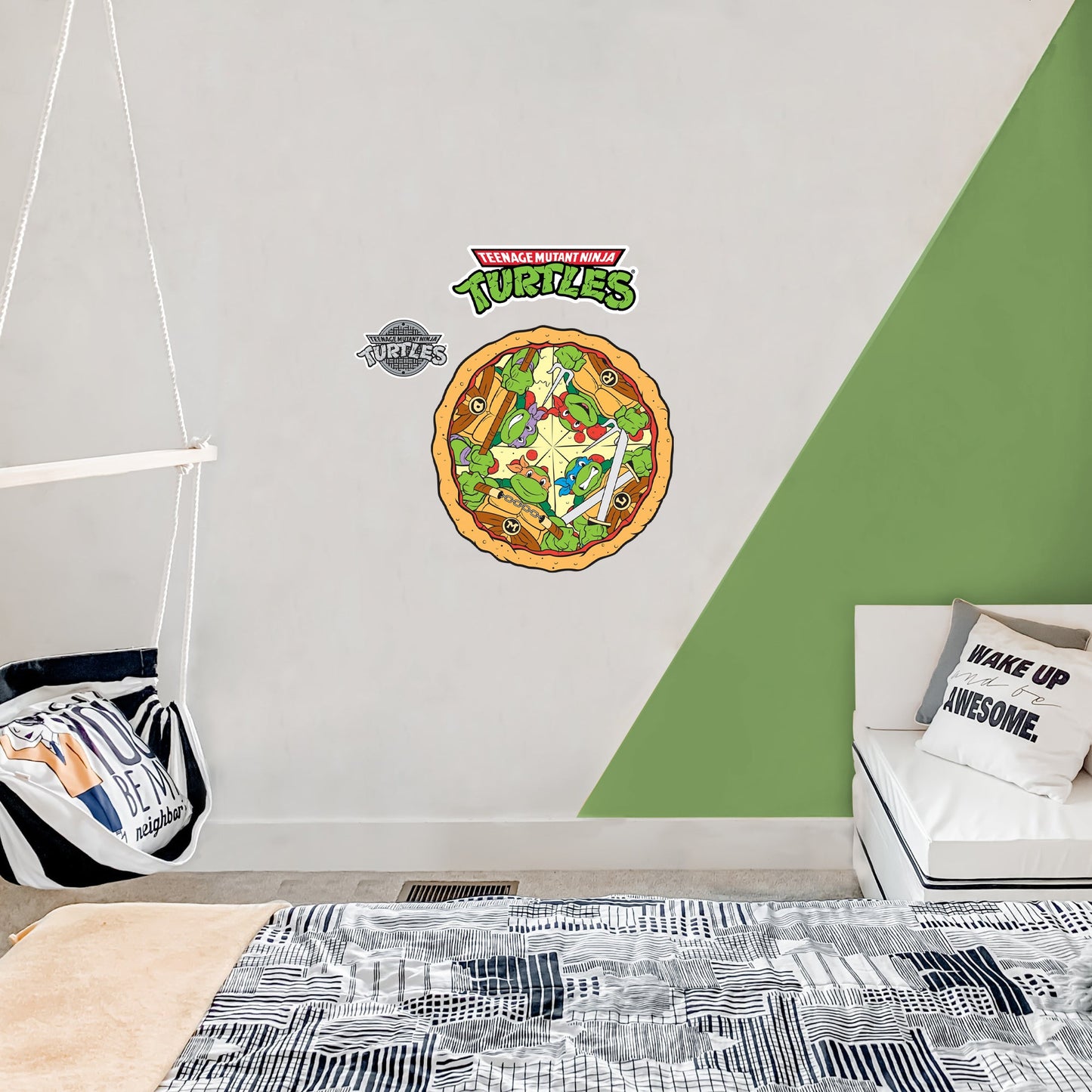 Teenage Mutant Ninja Turtles: Pizza Icon Die-Cut Icon - Officially Licensed Nickelodeon Removable Adhesive Decal