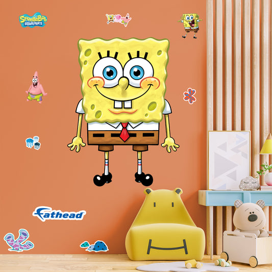 SpongeBob Squarepants: SpongeBob RealBigs        - Officially Licensed Nickelodeon Removable     Adhesive Decal