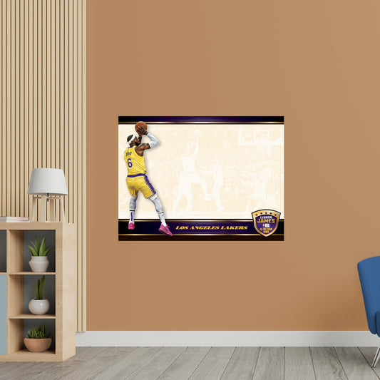 Los Angeles Lakers: LeBron James  All-Time Scoring Leader Dry Erase White Board        - Officially Licensed NBA Removable     Adhesive Decal
