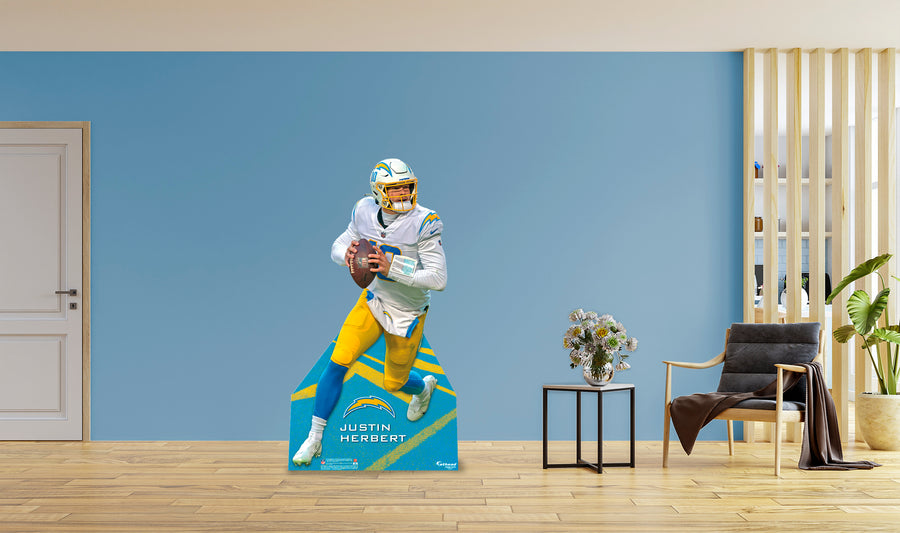 Justin Herbert - Life-Size Stand Out - Official NFL - Los Angeles Chargers - Foam Core Cutout