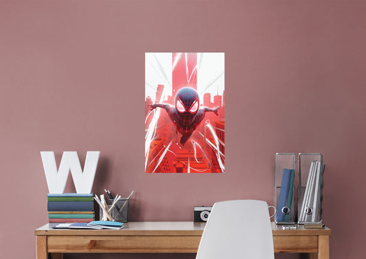 Spider-Man: Miles Morales : Into the Spiderverse Ten Mural        - Officially Licensed Marvel Removable Wall   Adhesive Decal