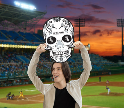 Chicago White Sox:  2022 Skull   Foam Core Cutout  - Officially Licensed MLB    Big Head