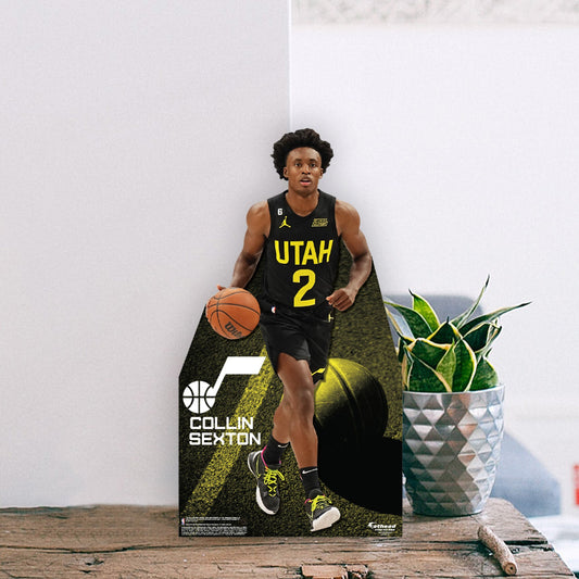 Utah Jazz: Collin Sexton 2022 Mini Cardstock Cutout - Officially Licensed NBA Stand Out
