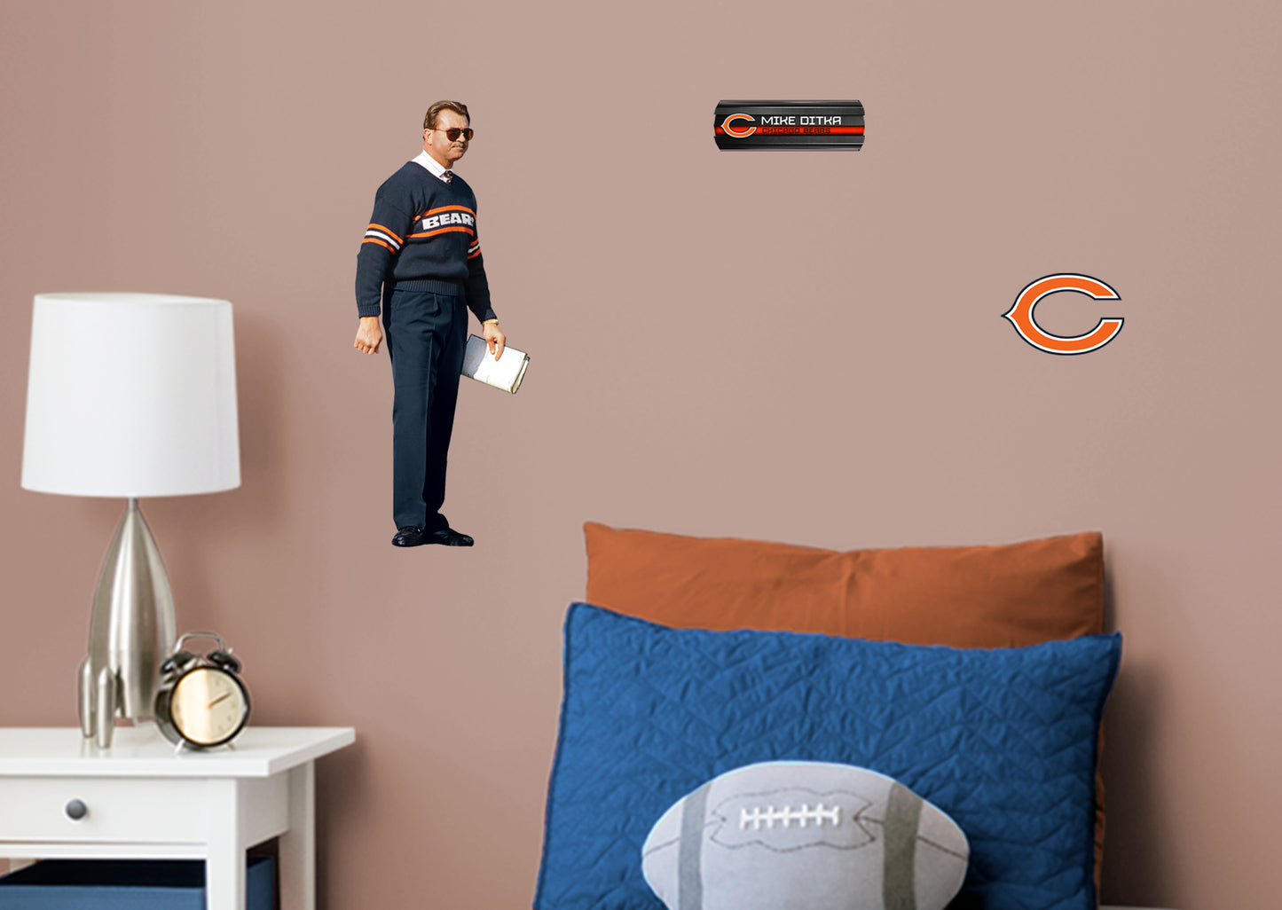 Chicago Bears: Mike Ditka  Legend        - Officially Licensed NFL Removable Wall   Adhesive Decal